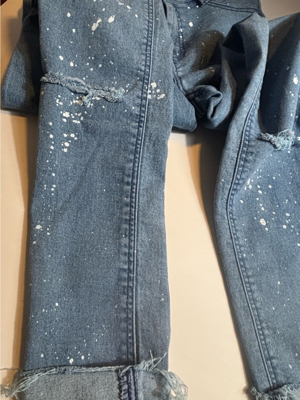 Zara Trafaluc Denim Paint Splatter Jeans - Picture 3 of 7